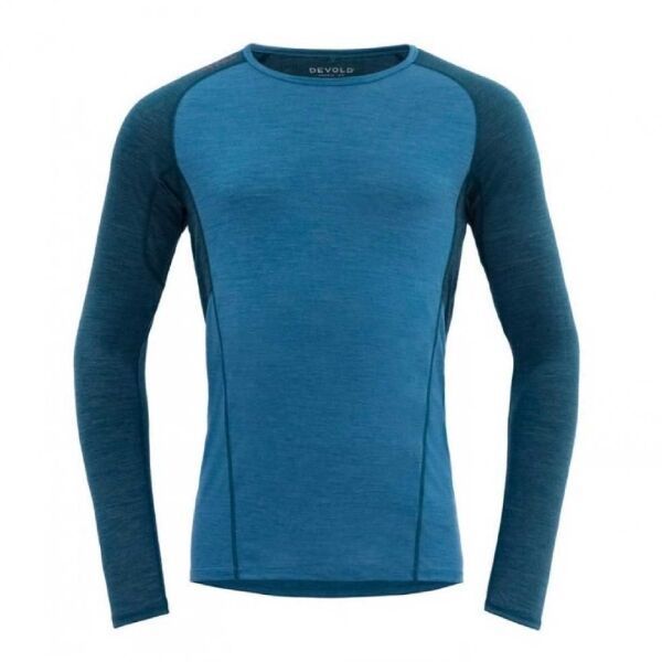 Devold RUNNING MERINO 130 SHIRT MAN Pánske tričko, modrá, veľkosť