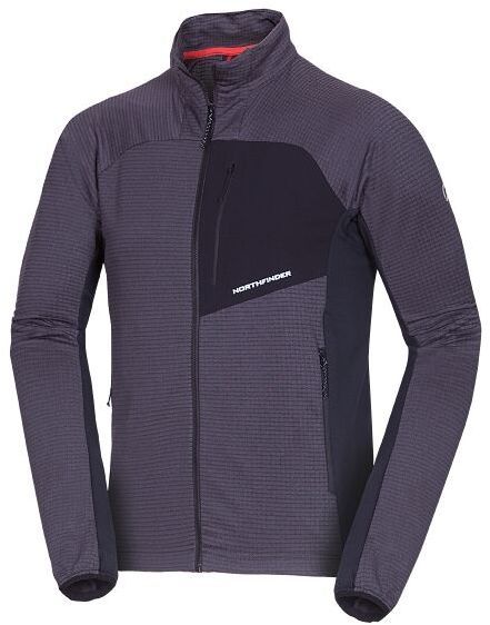 Northfinder PRIMO Pánsky sveter, tmavo sivá, veľkosť