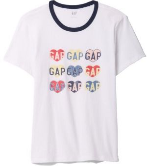 GAP GRAPHIC CREW Dámske tričko, biela, veľkosť