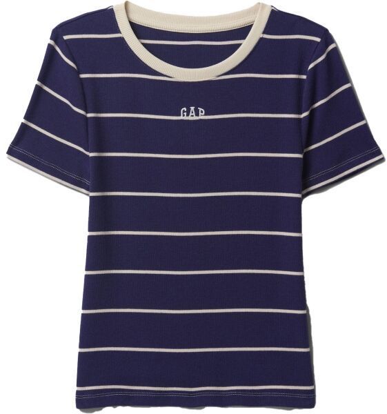 GAP MOD RIB ABBRV Dámske tričko, tmavo modrá, veľkosť