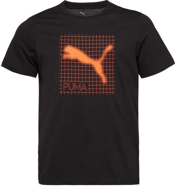 Puma TECH GRAPHIC TEE Pánske tričko, čierna, veľkosť