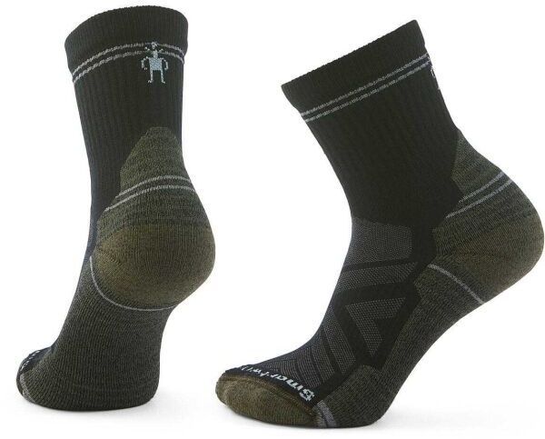 Smartwool W HIKE LIGHT CUSHION MID CREW Dámske outdoorové ponožky, čierna, veľkosť