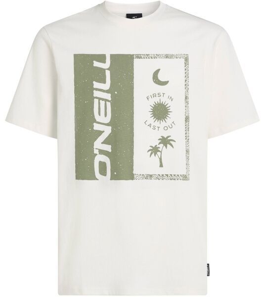 O'Neill FRONT PRINT Pánske tričko, biela, veľkosť