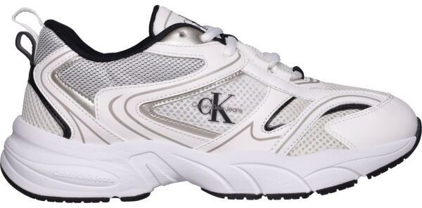 Calvin Klein RETRO TENNIS MESH ML Dámska vychádzková obuv, biela, veľkosť