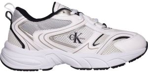 Calvin Klein RETRO TENNIS MESH ML Dámska vychádzková obuv, biela, veľkosť