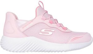 Skechers BOUNDER - SIMPLE CUTE Dievčenská vychádzková obuv, ružová, veľkosť