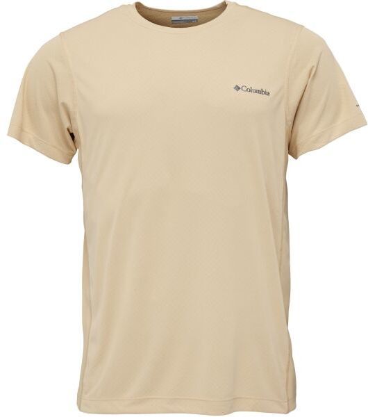 Columbia ZERO RULES LIGHT SS GRAPHIC CREW Pánske tričko, žltá, veľkosť