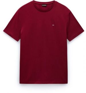 Napapijri SALIS SS SUM Pánske tričko, vínová, veľkosť