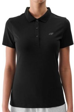 4F POLO Dámske polo tričko, čierna, veľkosť