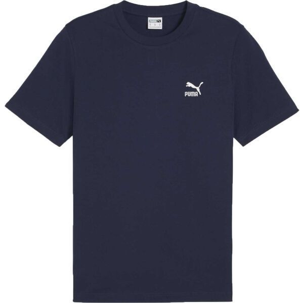 Puma CLASSICS SMALL LOGO TEE Pánske tričko, tmavo modrá, veľkosť