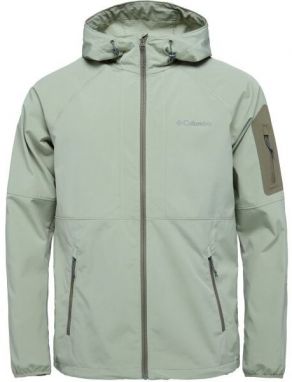 Columbia TALL HEIGHTS HOODED SOFT Pánska softshellová bunda, svetlo zelená, veľkosť
