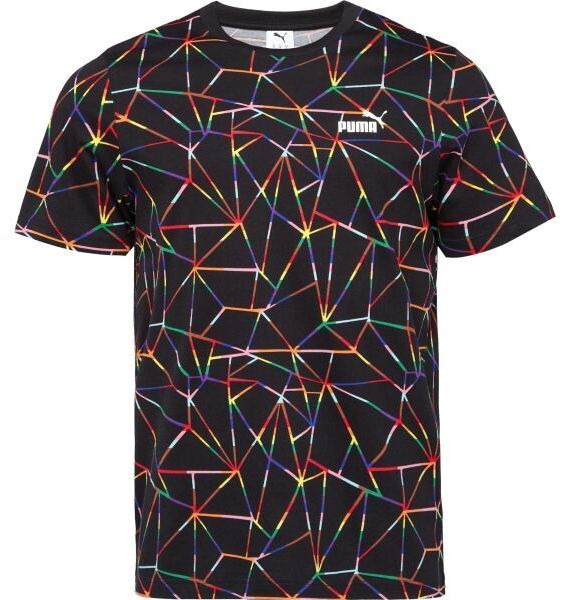 Puma LOVE UNITED AOP TEE Pánske tričko, čierna, veľkosť