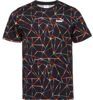 Puma LOVE UNITED AOP TEE Pánske tričko, čierna, veľkosť