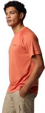 Columbia ALPINE CHIL™ PRO SS CREW Pánske športové tričko, červená, veľkosť