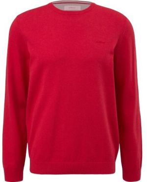 s.Oliver RL KNITTED PULLOVER NOOS Pánsky sveter, červená, veľkosť