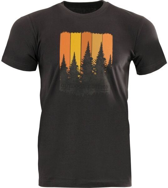 ALPINE PRO MERES Pánske tričko, tmavo sivá, veľkosť