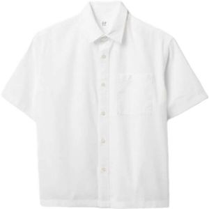 GAP SS LINEN Chlapčenská košeľa, biela, veľkosť