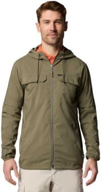 Columbia SKIEN VALLEY HOODED LS SHIRT Pánska bunda, khaki, veľkosť