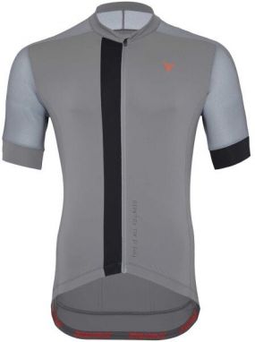 SILVINI CARNIO Pánsky celorozopínací cyklistický dres, sivá, veľkosť