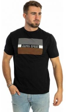 Kappa LOGO GULMEN Pánske tričko, čierna, veľkosť