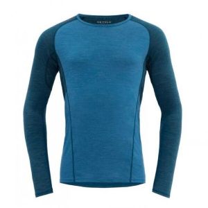Devold RUNNING MERINO 130 SHIRT MAN Pánske tričko, modrá, veľkosť