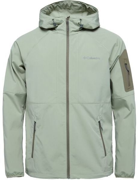 Columbia TALL HEIGHTS HOODED SOFT Pánska softshellová bunda, svetlo zelená, veľkosť