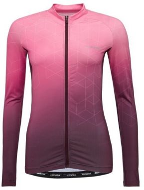 Klimatex JUDITH Dámsky cyklistický dres s dlhým rukávom, ružová, veľkosť XXL