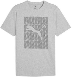 Puma GRAPHIC PUMA WORDING TEE Pánske tričko, sivá, veľkosť