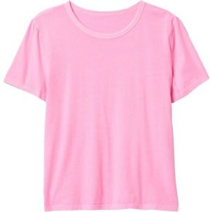 GAP ORGANIC VINT CREW 2 Dámske tričko, růžová, veľkosť