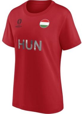 FANATICS UEFA EURO 2024 HUNGARY NATION FLAG Dámske tričko, červená, veľkosť