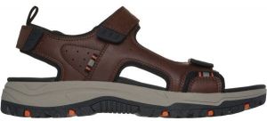 Skechers PREWITT RIGDON - STRETCH FLEX Pánske sandále, hnedá, veľkosť
