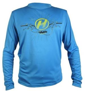 HAVEN NAVAHO II LONG Pánsky voľný cyklistický dres, modrá, veľkosť