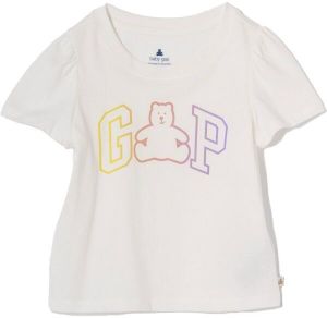 GAP V-FRCH VALUE LOGO Dievčenské tričko, biela, veľkosť 2Y