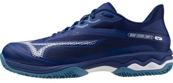 Mizuno WAVE EXCEED LIGHT 2 CC Pánska tenisová obuv, modrá, veľkosť 42