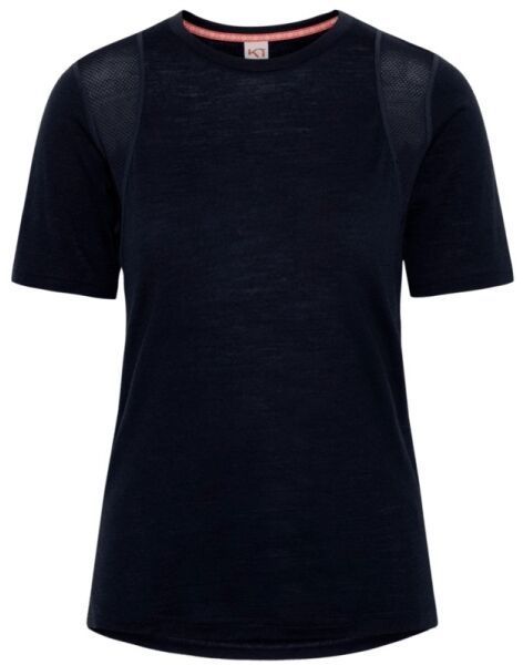 KARI TRAA EMBLA WOOL TEE Dámske tričko, čierna, veľkosť