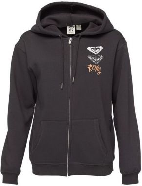 Roxy SURF STOKED ZIPPED BRUSHED Dámska mikina, čierna, veľkosť