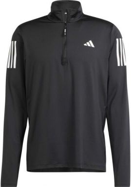 adidas OWN THE RUN HALF-ZIP Pánske bežecké tričko, čierna, veľkosť