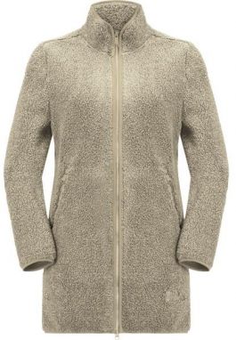 Jack Wolfskin HIGH CURL COAT W Dámsky zimný kabát, béžová, veľkosť