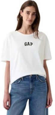 GAP BOYFRIEND Dámske tričko, biela, veľkosť