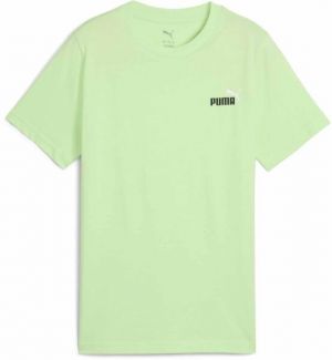 Puma ESSENTIALS 2 COLOR SMALL NO.1 LOGO TEE B Chlapčenské tričko, svetlo zelená, veľkosť