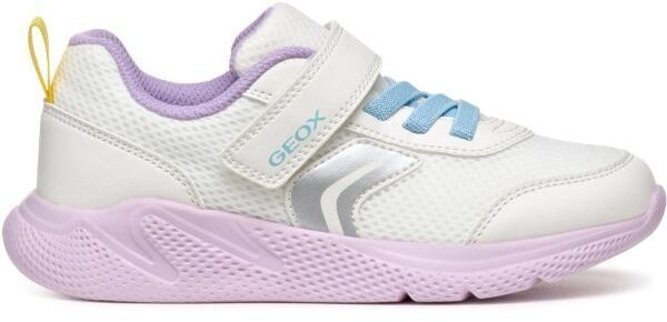 Geox J SPRINTYE G. B Dievčenská vychádzková obuv, biela, veľkosť