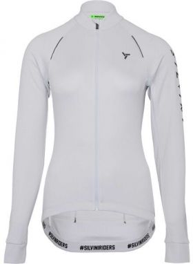 SILVINI LEVERONO W Dámsky zateplený cyklistický dres, biela, veľkosť
