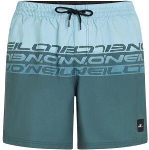 O'Neill CALI STRIPE 16'' Pánske plavecké šortky, tmavo zelená, veľkosť
