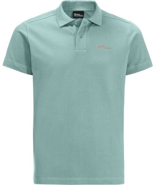 Jack Wolfskin ESSENTIAL POLO M Pánske tričko, zelená, veľkosť XXL