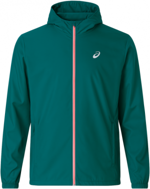 ASICS CORE JACKET Pánska bežecká bunda, tmavo zelená, veľkosť