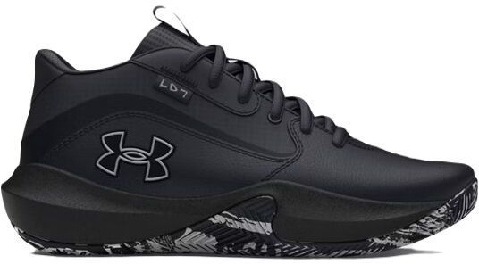 Under Armour GS LOCKDOWN 7 Chlapčenská basketbalová obuv, čierna, veľkosť 38.5