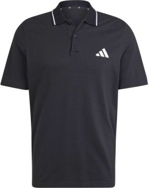 adidas PIQUE POLO Pánske tričko s golierom, čierna, veľkosť