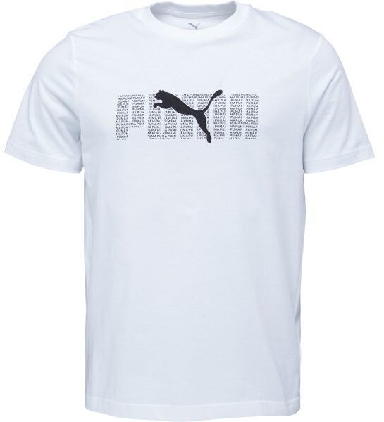 Puma ESSENTIALS LOGO LAB TEE Pánske tričko, biela, veľkosť