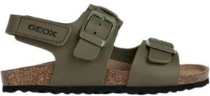 Geox J GHITA Chlapčenské sandále, khaki, veľkosť