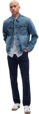 GAP SLIM STRETCH 5 Pánske džínsy, tmavo modrá, veľkosť